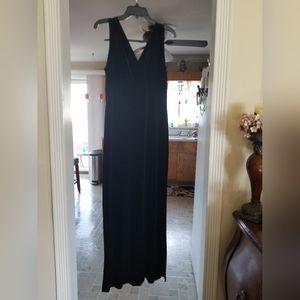 Black Velvet Sleeveless Maxi L